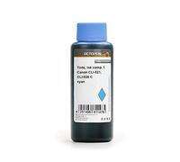 Octopus Recharge d'encre Compatible avec Les Cartouches d'imprimante Canon CLI-521, CLI-526 C, Cartouches d'encre à Colorant Cyan, 500ml, Non-OEM