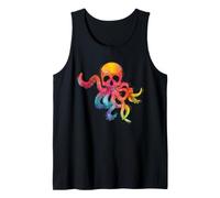 Octopus Skull Sea Creature Gothic Tentacule Ocean Dark Art Débardeur