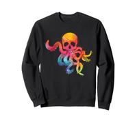 Octopus Skull Sea Creature Gothic Tentacule Ocean Dark Art Sweatshirt