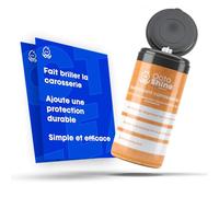 Octoshine - Nettoyant voiture sans eau - Spray lavage moto/auto, décontaminant carrosserie, anti-moustique, shampooing lustrant, pare-brise, pneu, entretien professionnel, dégraissant (35 lingettes)