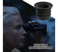 Oculaire Caoutchouc Vision Nocțurne - PVS-18/14 Monoculaire NVG Protecteur Œil | Pare-Lentille Compact Lunettes Vision Nuit, Caméra Thermique, Lunette Optique, Matériau Anti-Rayures