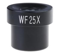 Oculaire de Microscope Biologique de Laboratoire, WF25X | Adaptateur de microscope, lentille en verre de microscope optique éducatif pour les sciences scolaires,