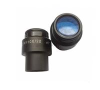 Oculaire de Microscope stéréo dioptrique réglable WF10X/22mm, lentille Grand Angle à Point élevé avec Protection oculaire en Caoutchouc, 1 pièce