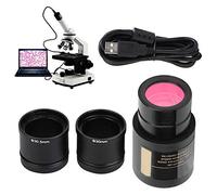 Oculaire électronique de Microscope, oculaire électronique USB 2.0 1.3MP avec Deux bagues dadaptateur pour Microscope 23.2mm 30.0mm 30.5mm, Plug and Play