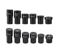 Oculaire en métal à large champ de 23,2 mm de diamètre pour microscopes biologiques avec composants optiques avancés et construction en finition noire avec 5 x jusqu'à 25 options d'alimentation (WF20X