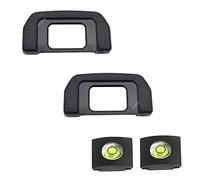 oculaire Œilleton pour Nikon D7500 Eyecup Viseur DK-28 Eyecup with Bubble Spirit Level Hot Shoe Cover (Lot de 2)