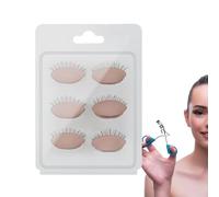 Oculaires de remplacement factices de maquillage | de bandes de faux cils détachables | Inserts de paupières de tête de mannequin pour débutants, pratique de l'adhésif pour cils et séances de tut