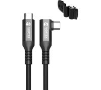 Oculus Link Câble VortexVR 3m + support | USB-C | pour Oculus Quest 2 (ou Quest 1) | SteamVR | SideQuest