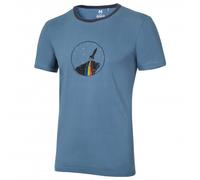 Ocun - Classic T Organic Rainbow Rocket - T-shirt - S - bluestone
