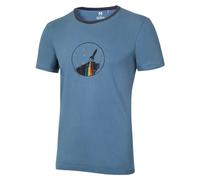 Ocun Classic Organic Rainbow Rocket Short Sleeve T-shirt Bleu 2XL Homme