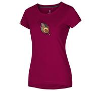 Ocun - Women's Classic T Blossom-Art - T-shirt - XL - wine rhododendron