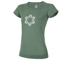 Ocun - Women's Classic T Organic Flower - T-shirt - S - green duck