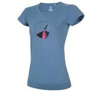 Ocun - Women's Classic T Organic Rainbow Rocket - T-shirt - S - bluestone