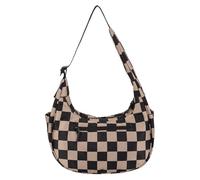Ocuuer Damier un sac à main simple sac à main sous-armure décontractée Sac à bandoulière (kaki)