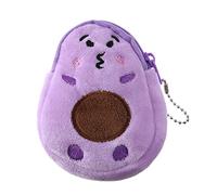 Ocuuer Fashion Women Avocado Shape Mini Purse Scroding Pendant Lois de Loi Pendre Les Filles Mignons Petits Portefeuilles (Violet)