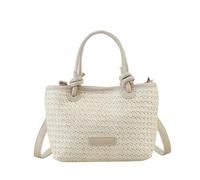 Ocuuer Femme Tote Sac à main élégant sac à bandoulière en tricot de plage Bag du corps de la plage (blanc)