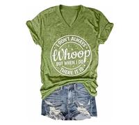 Ocuuer Je ne Fais Pas Toujours de coqueluche mais Quand Je Fais Une Chemise pour Les Femmes (Vert XL)