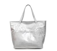 Ocuuer PVC All-Match Bag Sac LETTER IMPRIMÉ SAG TOTE KRAFT PAPE MAIN (Silver)