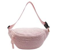 Ocuuer Sac à bandoulière en Polaire Sherpa pour Femme Mini Sac de Ceinture Tendance Tendance Mignon Pochette de Taille Mignon Sac Banane Hanche Sac Banane (Rose)