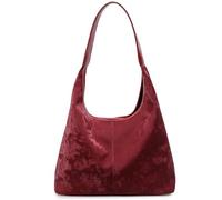 Ocuuer Sacs de passe-hobo souchy de capacité sac fourre-tout pour les femmes (rouge)
