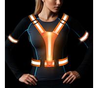 Gilet De Sécurité Réfléchissant Pour Vélo, Jogging, Rando - Réglable, Léger, Avec Poche - Enfant/Adulte