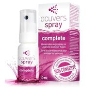 Ocuvers Complete Spray pour les yeux avec 0,3% d'acide hyaluronique, liposomes, aloe vera, vitamine B5 et vitamine E - spray pour les yeux contre la sécheresse oculaire, 10 ml.