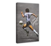 ocvdfss Diego Maradona Impression sur toile pour salon, chambre à coucher 60 x 90 cm