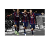 ocvdfss Poster sur toile Lionel Messi Luis Suárez Neymar Jr - Décoration murale pour salon, chambre à coucher - 30 x 45 cm