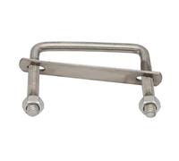 OD 100mm 120mm 150mm 160mm 200mm longueur 304 acier inoxydable tuyau pince cadre plaque carré Angle droit U boulon(M10x60x150)