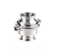 OD 19 mm 25 mm 32 mm 38 mm 51 mm 63 mm Acier Inoxydable 304 Tri Clamp 50,5 mm 64 mm 77,5 mm Clapet Anti-Retour Vertical 1,5" 2" 2,5"(45mm x Ferrule 64)