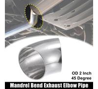 OD 2 Pouce 45 Degré Acier Inox Coude Tube Échappement Coude Tube