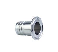 OD 25MM Stainless Steel SUS304 Hose Barb Pipe Fitting Ferrule OD 64mm fit 2" Tri Clamp