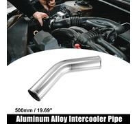 OD 3.5" Tube Intercooler Tuyau 45 Degré Air Entrée Tube pour Voiture
