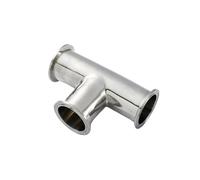 OD 51MM 2" 3 Way Tee Stainless Steel SS304 Tri Clamp Type 3 Way Weld Ferrule OD 64MM Pipe Fittings