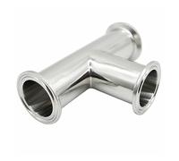 OD19mm-102mm SS304 3 Way Tee Ferrule 1.5 2 3 Fit 1.5-4 Inch Tri Clamp (Color : 32mmx Ferrule 50.5, Size : SS304) Plumbing Fittings