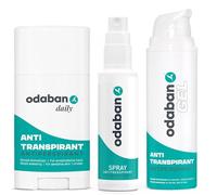 odaban® Coffret anti-transpirant : spray, stick et gel, lot de 3 produits