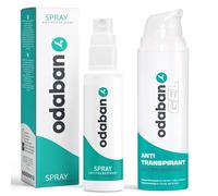 odaban® Kit anti-transpirant contre la transpiration excessive | Spray anti-transpirant + gel contre la schiwtzie sur le visage, les pieds nives, les pieds de fromage, la transpiration des mains et