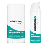ODABAN Kit anti-transpirant | Déodorant en stick + gel contre la transpiration | Anti-transpiration | Contre la transpiration excessive | Déo avec aluminium pour la transpiration des mains, de la tête