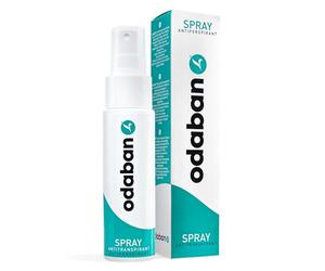 odaban® Spray anti-transpirant sans parfum pour le corps, flacon 30 ml | Sans parfum et sans gaz propulseur, pour aisselles, mains, pieds, visage, dos et autres zones du corps, flacon 30 ml