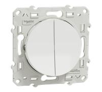 Odace - double va-et-vient - blanc - 10A - SCHNEIDER ELECTRIC - S520214