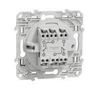 Odace double va et vient blanc Recyclé - S510214 - Schneider