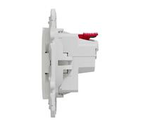 Odace Lot de 100 prises de courant 2P+T affleurante S520052 blanc - S524052P - Schneider