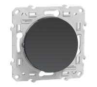 Schneider Electric Poussoir 1 poste Odace Anthracite