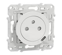 Schneider Electric – Prise affleurante Odace S520089 USB‑C 10,5W Blanc