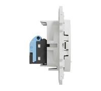 Odace prise double RJ45 cat 6 UTP grade 1 à 2 (tél + inf ) à vis blanc - S520485 - Schneider