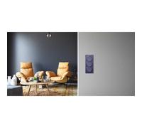 Odace Style plaque 3 postes verticaux entraxe 57mm bleu cobalt - S550716 - Schneider