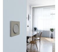 Schneider Electric - Odace Touch - Plaque de finition Kvadrat 1 poste - Perle/Alu - S530802KG