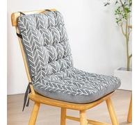 Odaima Coussin de Chaise avec Dossier Salon de Manger/Bureau - Coussin de Siège pour Attacher - avec Rembourrage Doux -Coussins d Assise de Jardin(Color2,42x33x45cm)