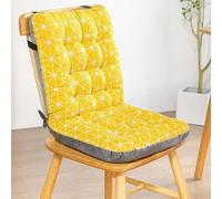 Odaima Coussin de Chaise avec Dossier Salon de Manger/Bureau - Coussin de Siège pour Attacher - avec Rembourrage Doux -Coussins d Assise de Jardin(Color6,45x35x57cm)