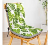 Odaima Coussin de Chaise avec Dossier Salon de Manger/Bureau - Coussin de Siège pour Attacher - avec Rembourrage Doux -Coussins d Assise de Jardin(Color3,42x33x45cm)